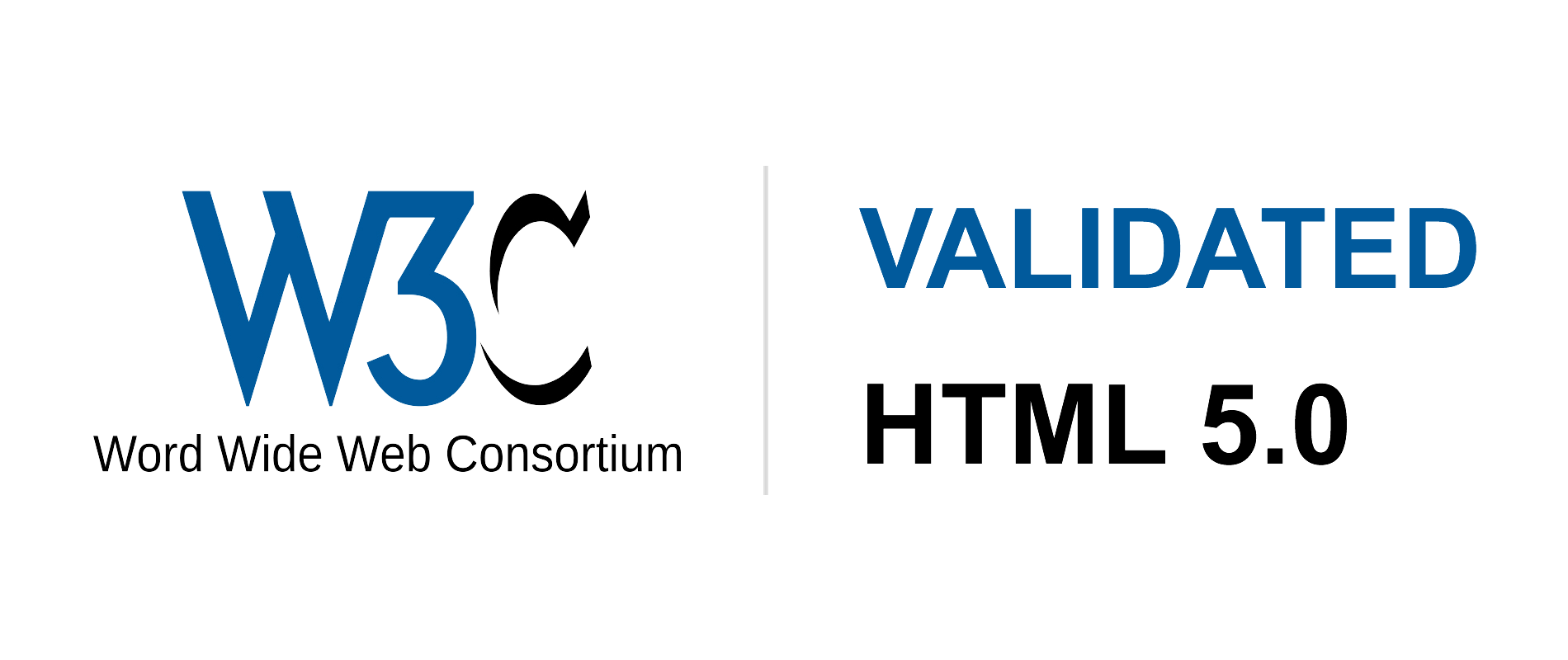 Banner de certificación de html 5.0 válido